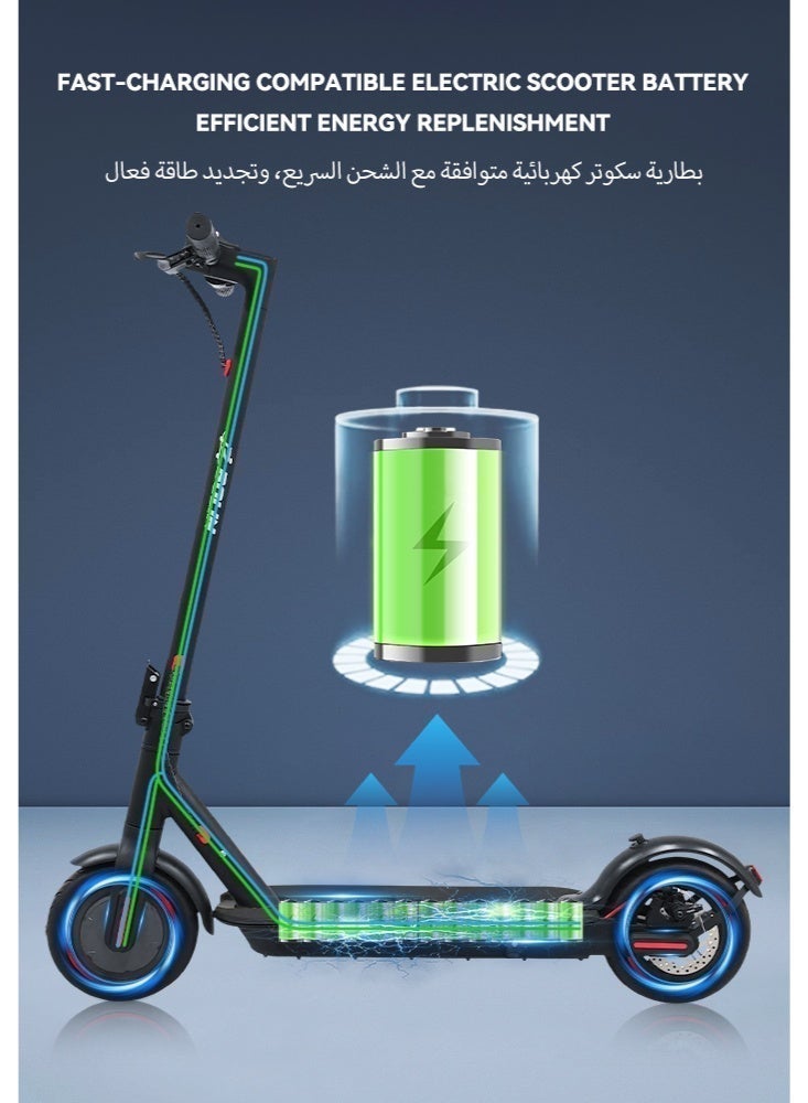 bolin One-Click Folding Seven-Color Illuminated Electric Scooter, Featuring Color-Changing PC Alloy Pedals, Smart Controls, A 350W Motor, Speeds From 20-45 km/h, 8.5-inch Tires, An Aluminum Alloy Frame, And a 7.8AH Battery. Suitable For Adults And Teenagers. - Image 5